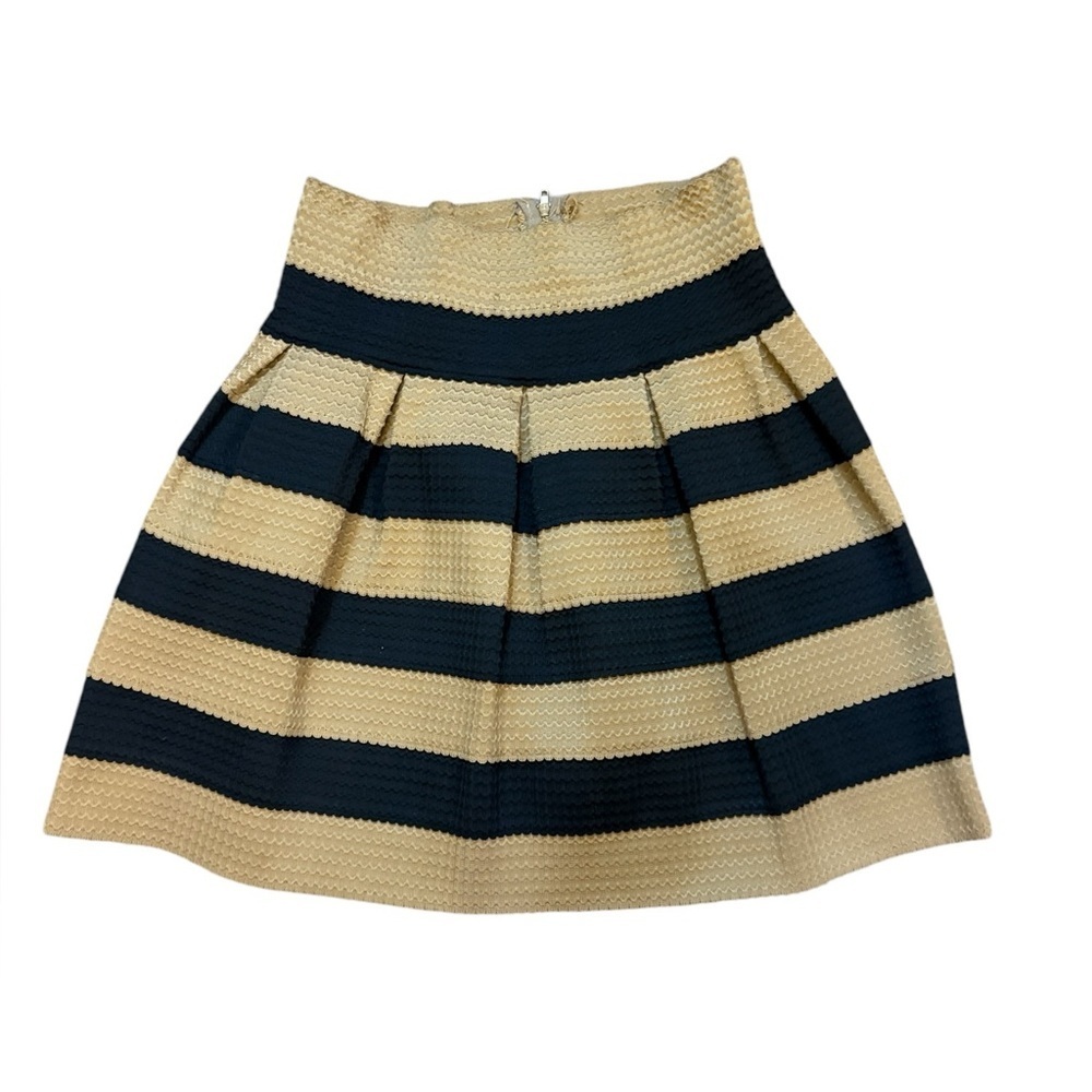 Neslay Designer Stylish Black and Tan Striped Skirt - Picture 10 of 16